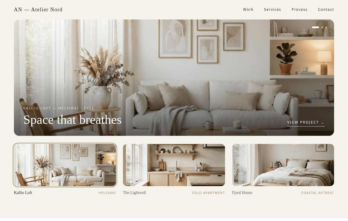 Atelier Nord — Interior design studio