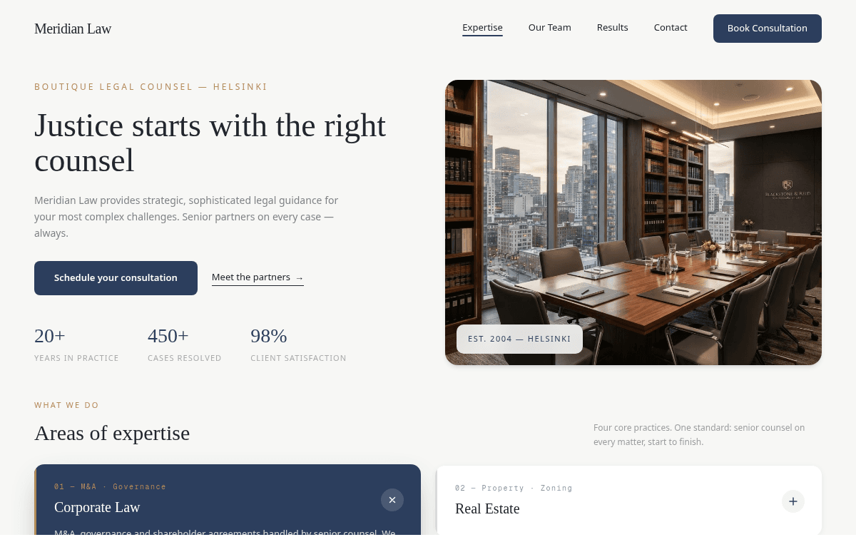 Meridian Law — Boutique law firm