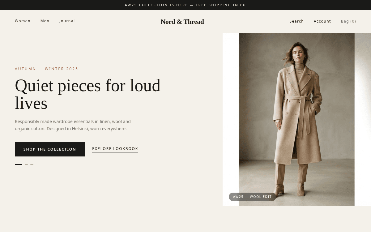 Nord & Thread — Clothing boutique